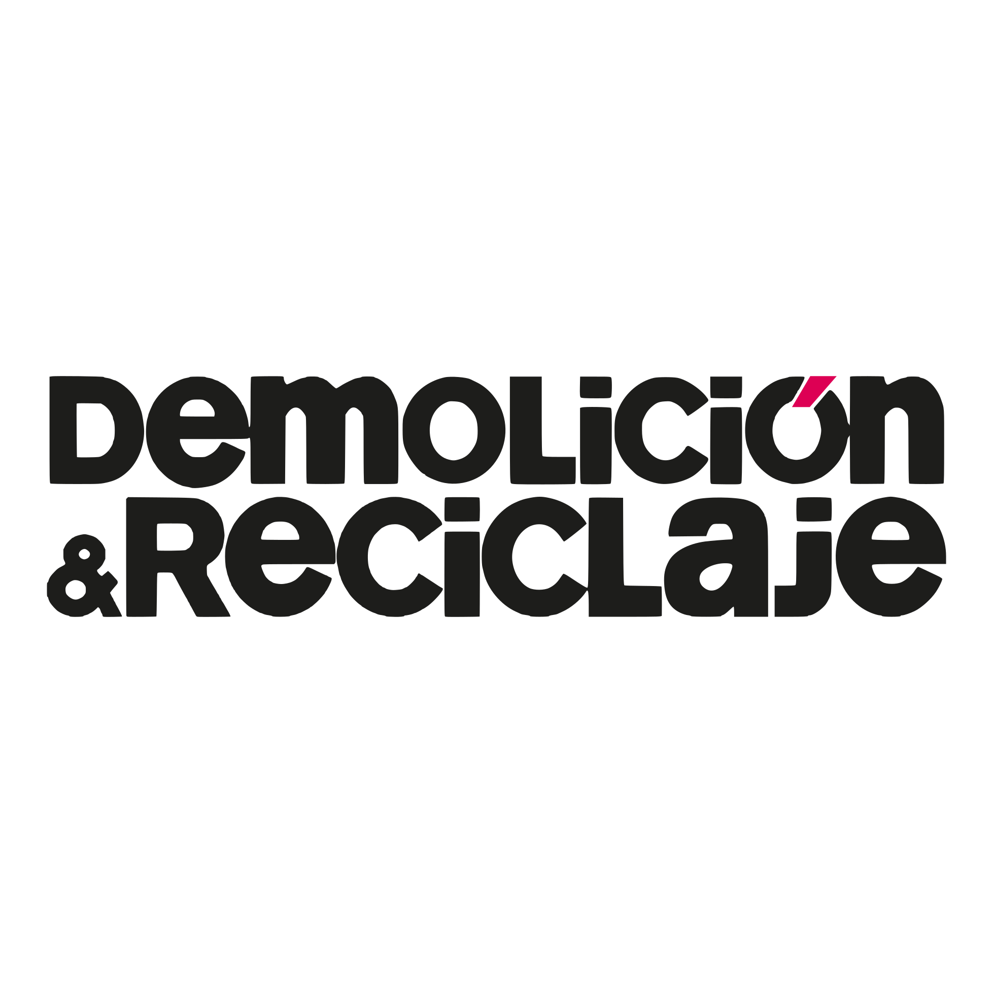 DEMOLICIÓN Y RECICLAJE